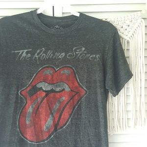 the rolling stones Tops - The Rolling Stones gray graphic band tee S the rolling stones Tops - The Rolling Stones gray graphic band tee S